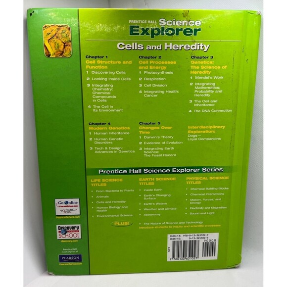 Prentice Hall SCIENCE Explorer Cells and Heredity Textbook (Bx X) - Picture 2 of 7
